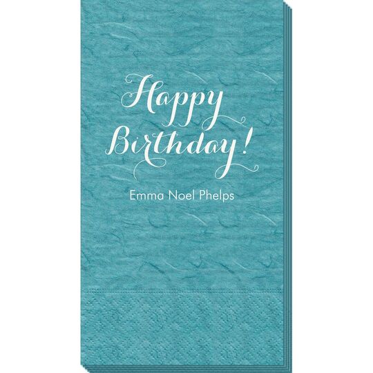 Darling Happy Birthday Bali Guest Towels