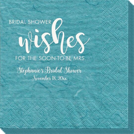 Bridal Shower Wishes Bali Napkins