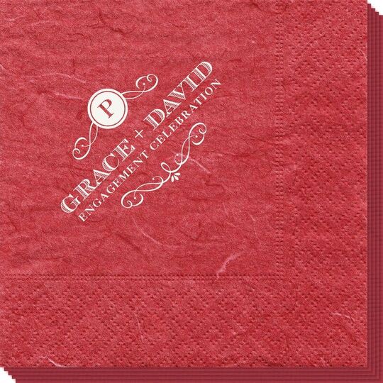Initial Scroll Bali Napkins