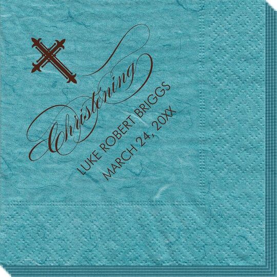 Fleur De Lis Cross Bali Napkins