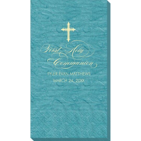 Fleur De Lis Cross Bali Guest Towels