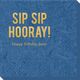 Bold Sip Sip Hooray Bali Napkins Image 1 of 4
