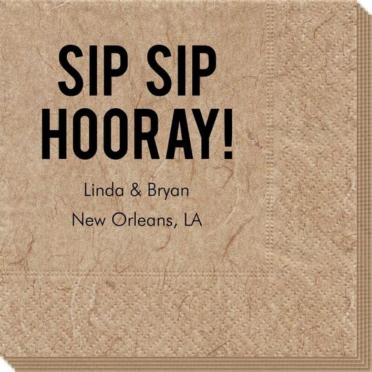 Bold Sip Sip Hooray Bali Napkins