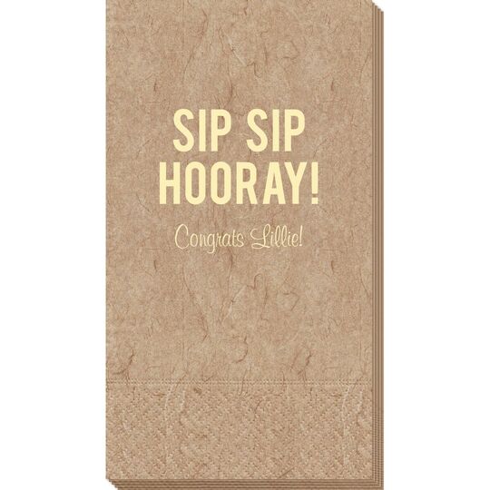 Bold Sip Sip Hooray Bali Guest Towels
