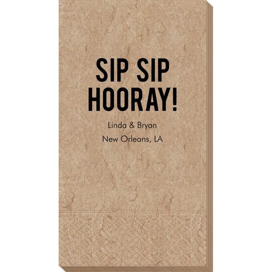 Bold Sip Sip Hooray Bali Guest Towels