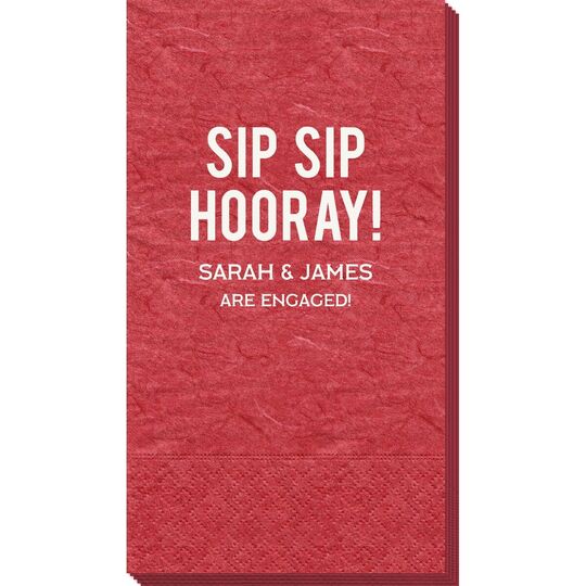 Bold Sip Sip Hooray Bali Guest Towels