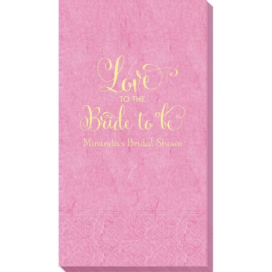 Love To The Bride To Be Bali Guest Towels