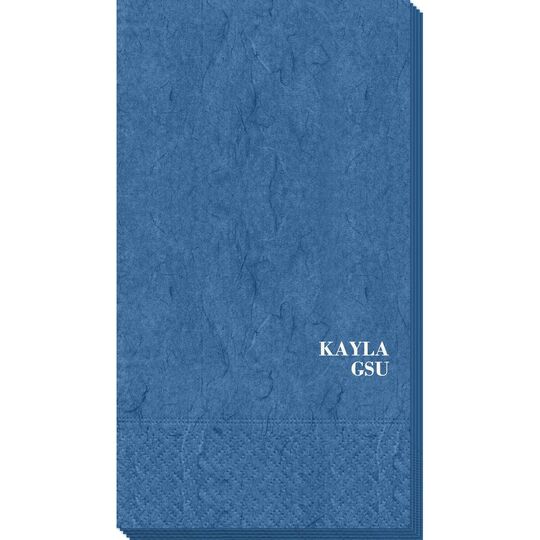 Name and College Initials Bali Guest Towels