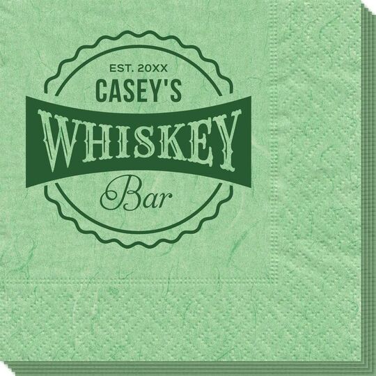 Whiskey Bar Label Bali Napkins