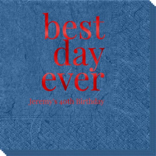 Best Day Ever Big Word Bali Napkins