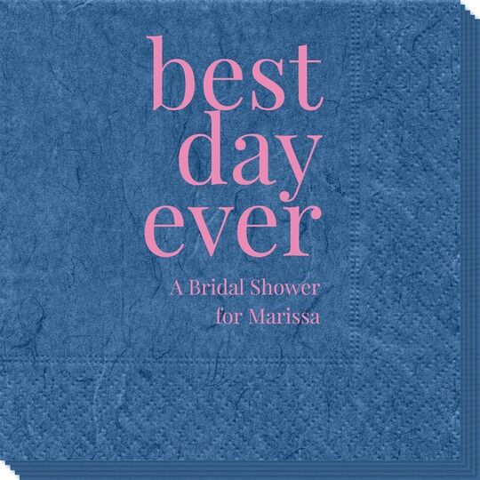 Best Day Ever Big Word Bali Napkins