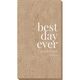 Best Day Ever Big Word Bali Guest Towels Image 1 of 5