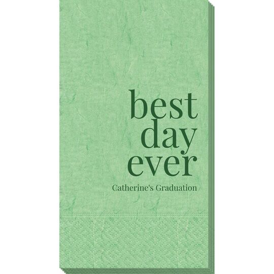 Best Day Ever Big Word Bali Guest Towels