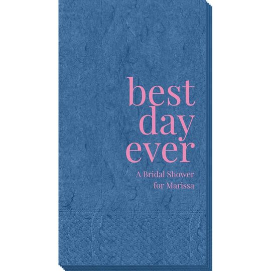 Best Day Ever Big Word Bali Guest Towels