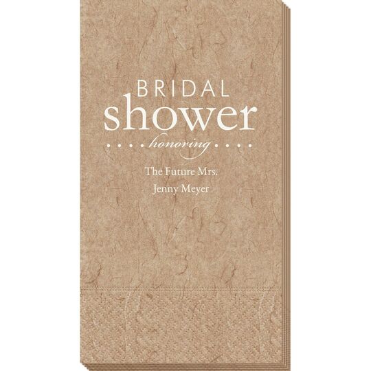 Bridal Shower Honoring Bali Guest Towels