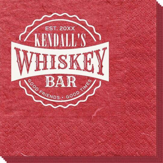 Good Friends Good Times Whiskey Bar Bali Napkins