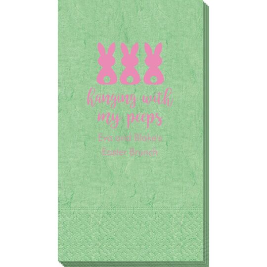 Hanging With My Peeps Easter Bali Guest Towels