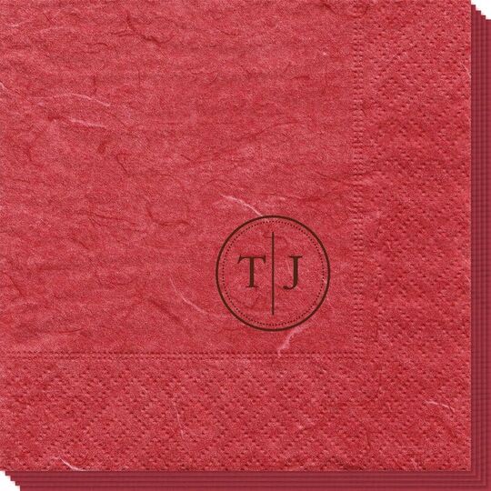 Petite Dotted Circle Duogram Bali Napkins