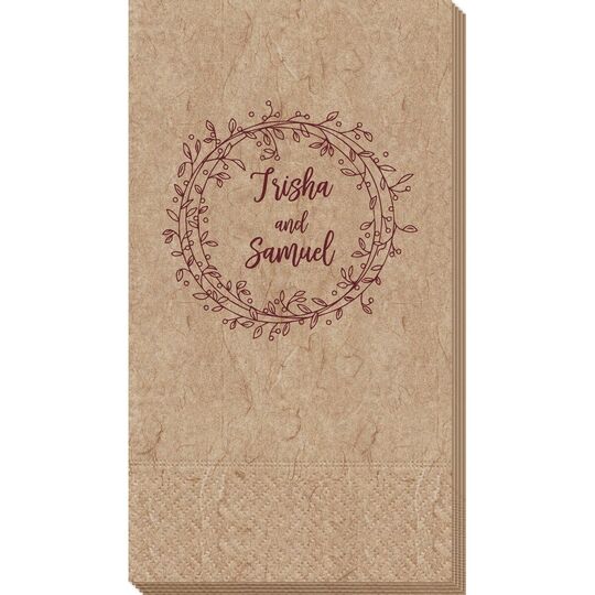 Vine Wreath Bali Guest Towels