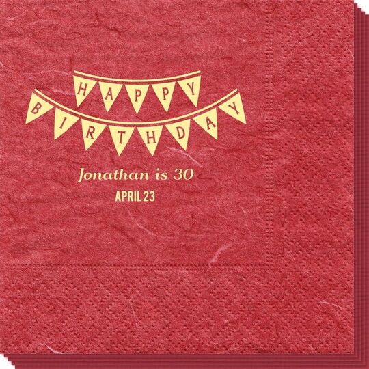 Birthday Banner Bali Napkins