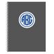 Circle Monogram Spiral Notebook Image 1 of 17