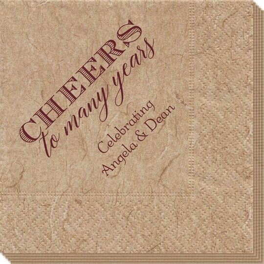 Cheers To Many Years Bali Napkins