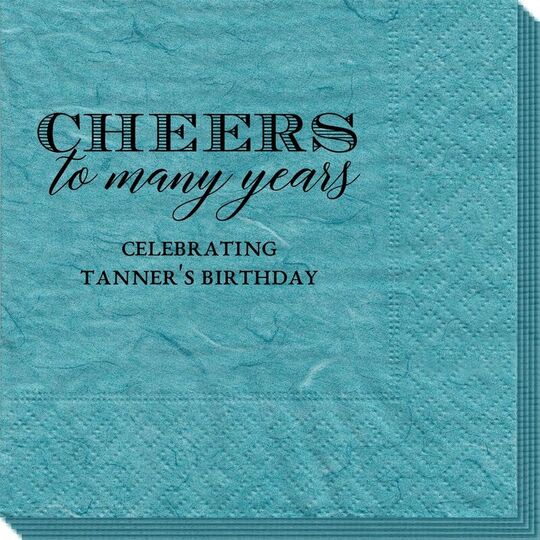 Cheers To Many Years Bali Napkins