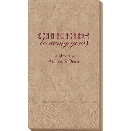 Cheers To Many Years Bali Guest Towels