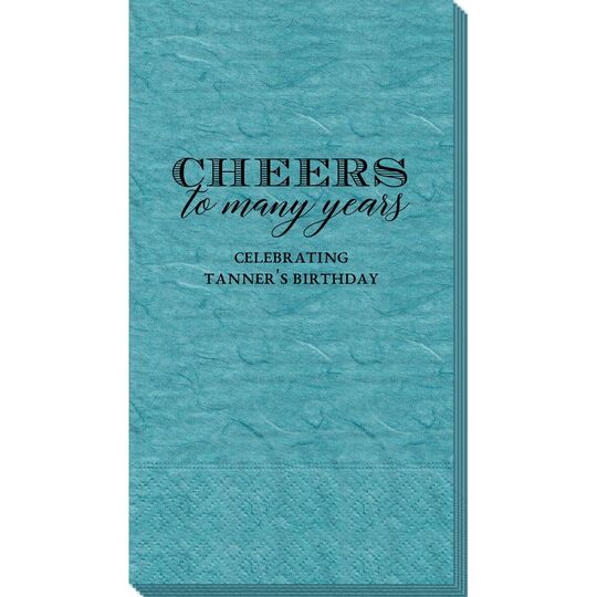 Cheers To Many Years Bali Guest Towels