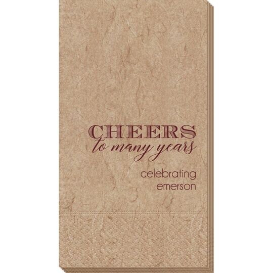 Cheers To Many Years Bali Guest Towels