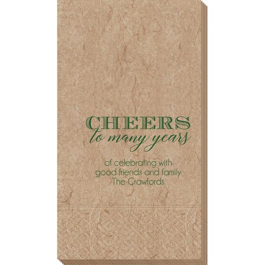 Cheers To Many Years Bali Guest Towels