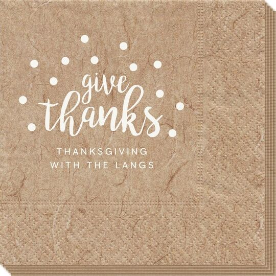 Confetti Dots Give Thanks Bali Napkins