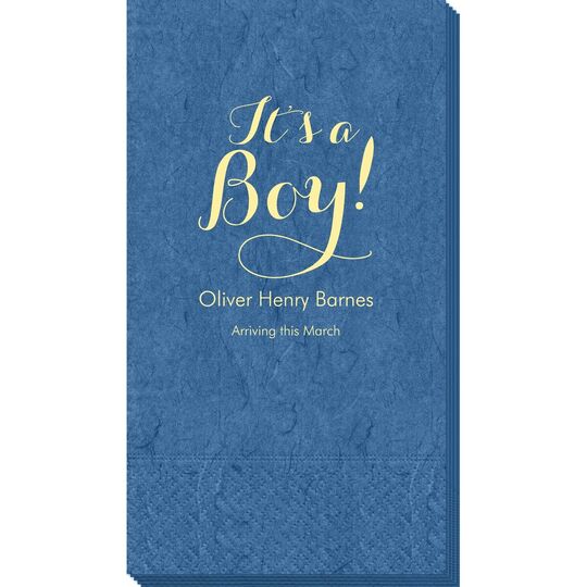Elegant It's A Boy Bali Guest Towels