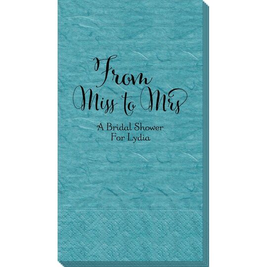 From Miss to Mrs Bali Guest Towels