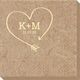 Heart Made of Arrow Bali Napkins Image 1 of 2