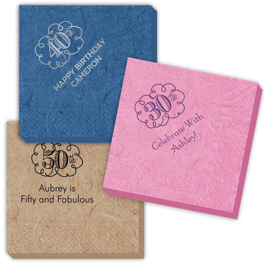 Pick Your Own Fun Scroll Bali Napkins