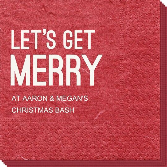 Let's Get Merry Bali Napkins