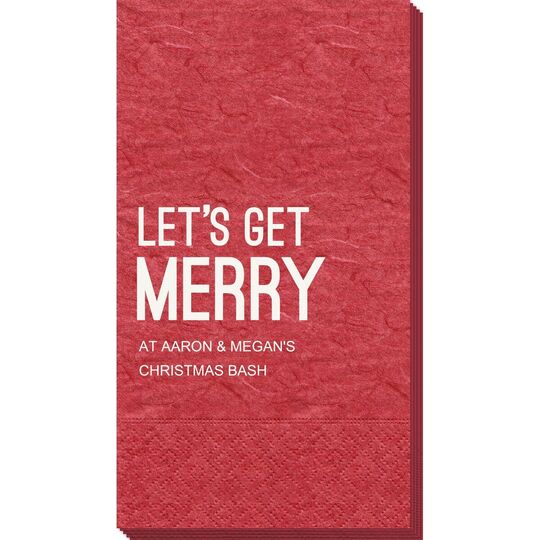 Let's Get Merry Bali Guest Towels