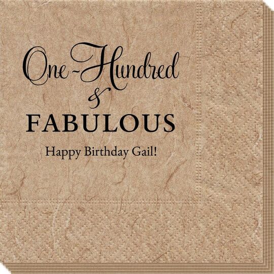 One Hundred & Fabulous Bali Napkins