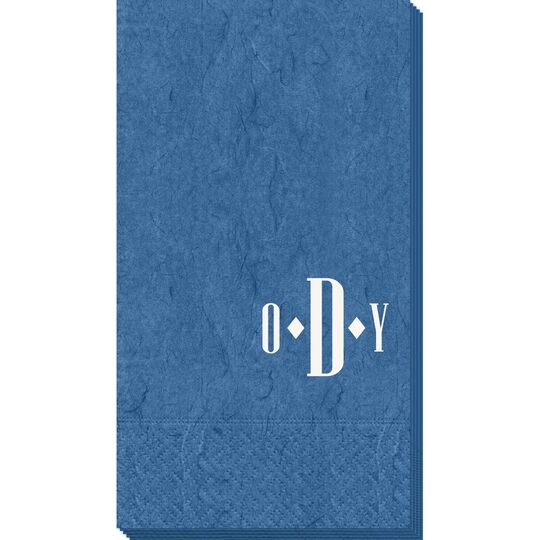 Condensed Monogram Bali Guest Towels
