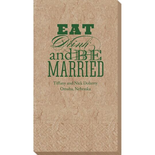 Eat Drink and Be Married Bali Guest Towels