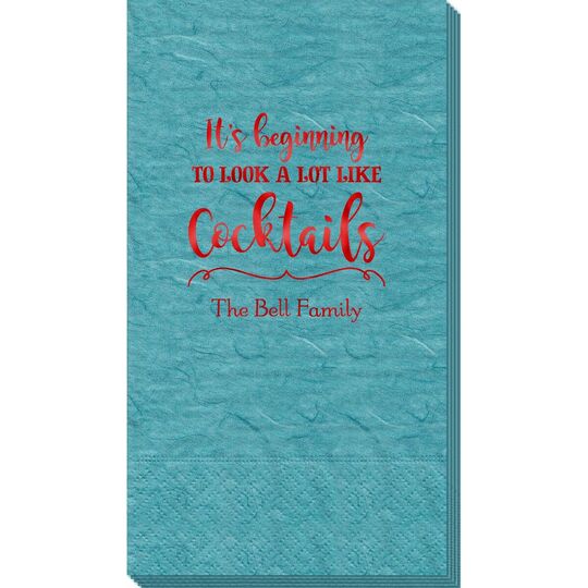 It's Beginning To Look A Lot Like Cocktails Bali Guest Towels