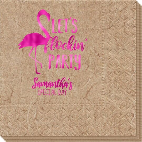 Let's Flockin' Party Bali Napkins