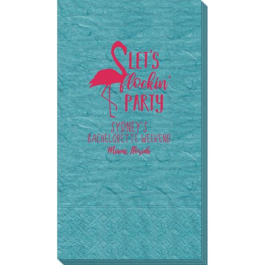 Let's Flockin' Party Bali Guest Towels