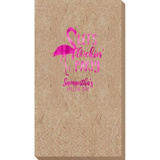 Let's Flockin' Party Bali Guest Towels