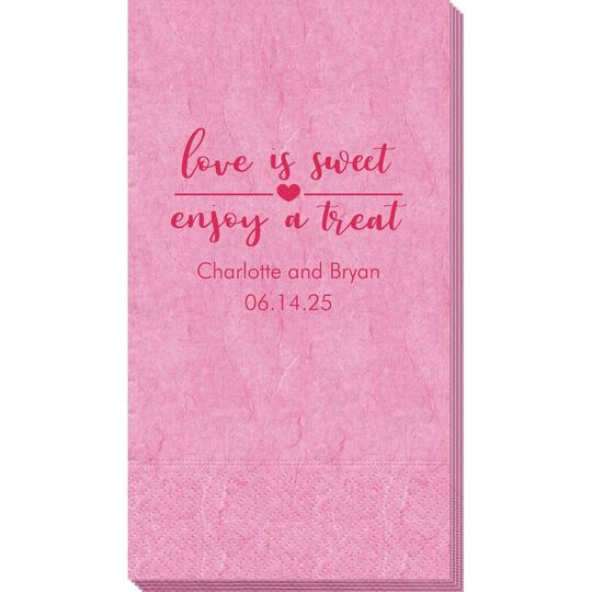 Love is Sweet Enjoy a Treat Bali Guest Towels