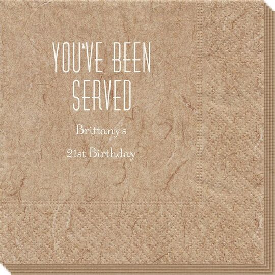 You've Been Served Bali Napkins