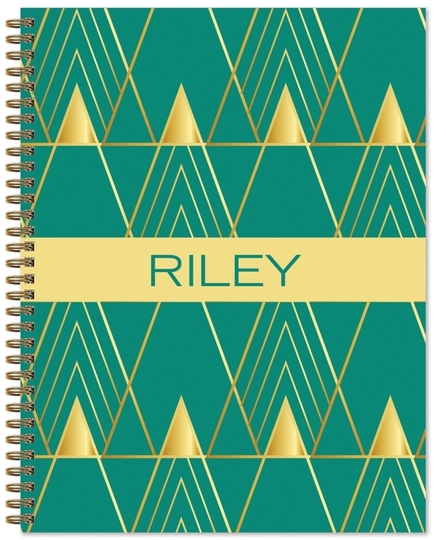 Art Deco Spiral Notebook