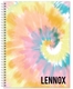 Rainbow Tie-Dye Spiral Notebook Image 1 of 7