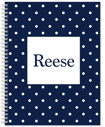 Polka Dot Spiral Notebook